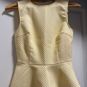 Club Monaco Yellow Textured Top